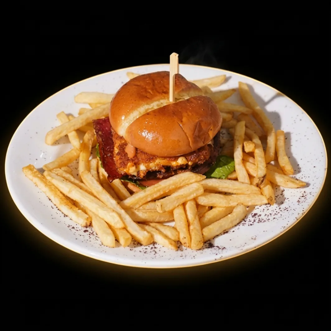 Crusted Cheese Burger